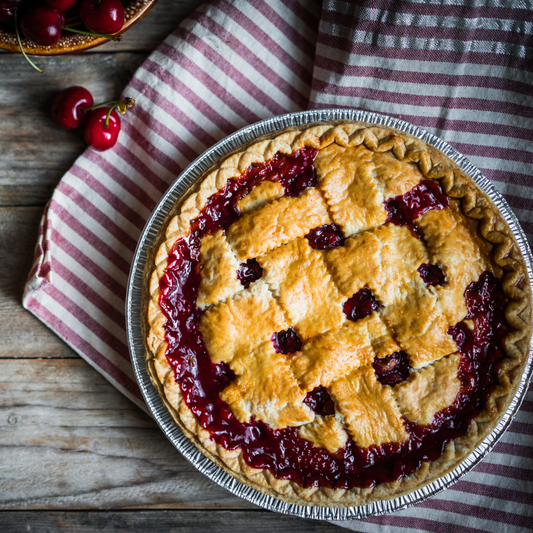 Dark Cherry Pie. Family size